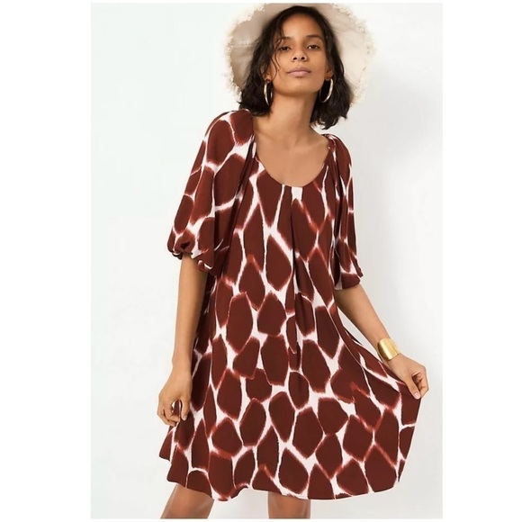 Nwt anthropologie Giraffe Tunic Dress XSP New - Picture 7 of 12